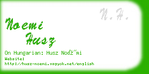 noemi husz business card